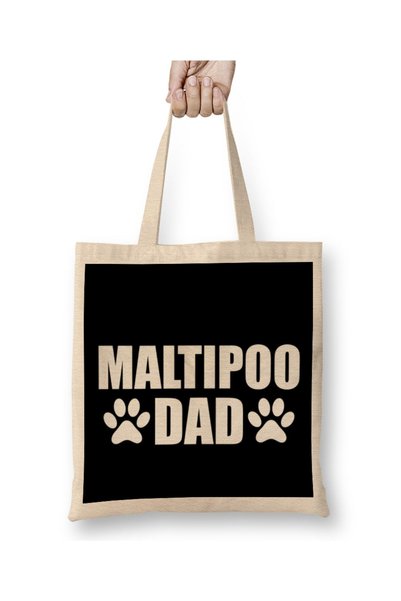 dekado حقيبة ملابس Maltipoo Dog Dad Gift ذات مقبض طويل