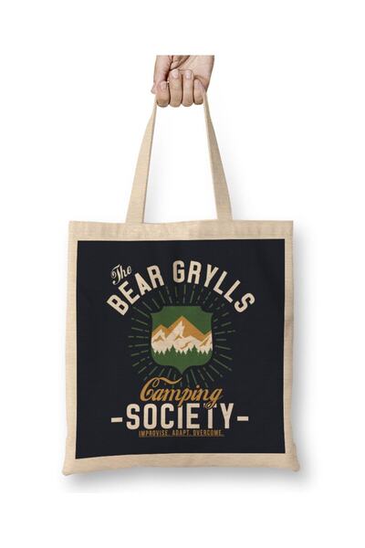 dekado The Bear Grylls Camping Society Tote Bag Long Handle
