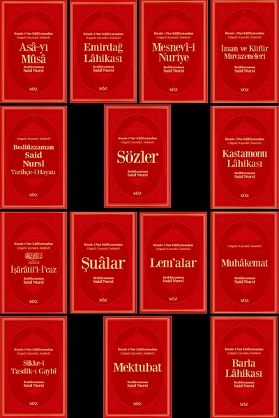 Söz Basım Yayın RİSALE-İ NUR KÜLLİYATI 14 KİTAP TAM SET / BÜYÜK BOY / TERMO D...