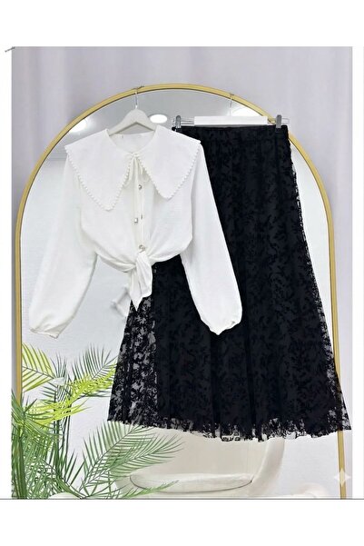 YILMAZBARMAZ Women's Flock Printed Two-Piece Set