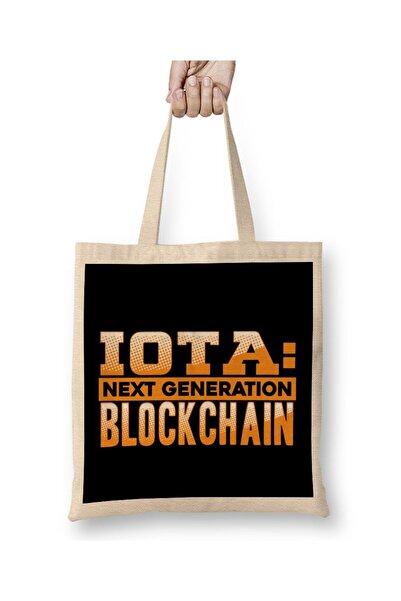 dekado IOTA Next Generation Blockchain Cryptocurrency Tote Bag Long Handle
