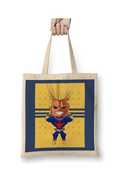 dekado حقيبة قماش Boku No Hero All Might 01 بمقبض طويل