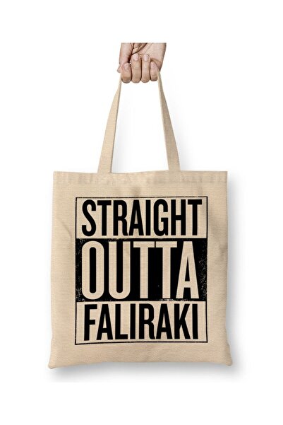dekado حقيبة قماش مستقيمة من Outta Faliraki بمقبض طويل