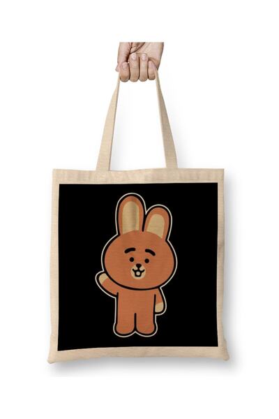 dekado Bts Bt21 At21 08 حقيبة قماش بمقبض طويل