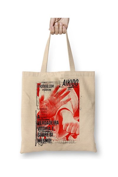 dekado Aikido Poster Cloth Bag Long Handle