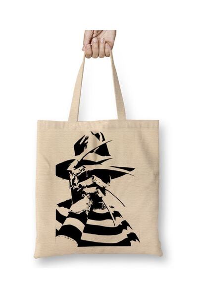 dekado Estampa Freddy Krueger Feminina Tote Bag Long Handle