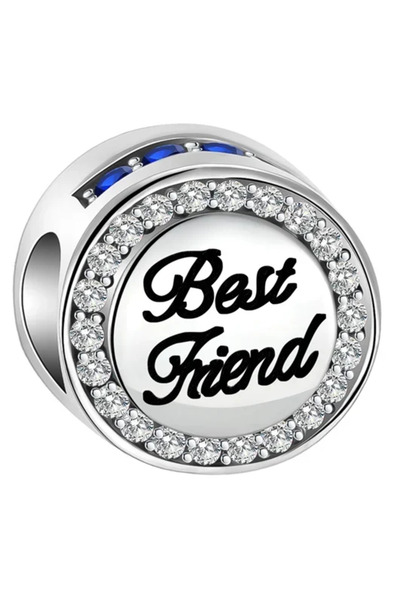 Choice26 SCR6043 New Heart-Shaped Charms 925 Sterling Silver Flower Forever L...