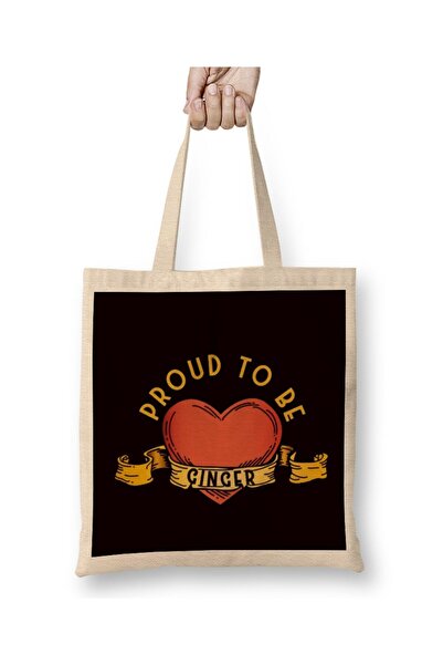 dekado Proud Be Ginger Redhead Red Orange Hair Haired Irish Tote Bag Long Handle