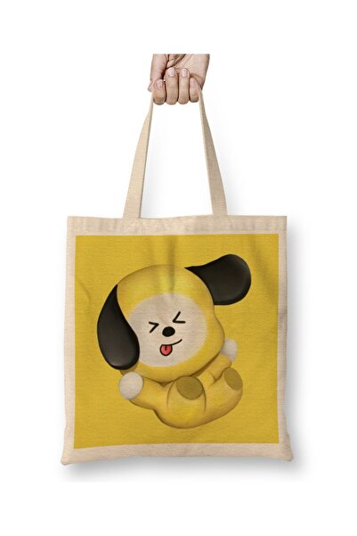 Generic Brand حقيبة يد Bt21 Bts Kpop اللطيفة Chimmy Jimin بمقبض طويل