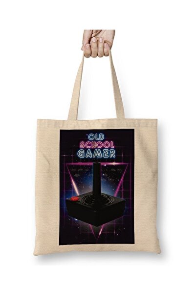 Generic Brand Old School Gamer Tote Bag Long Handle