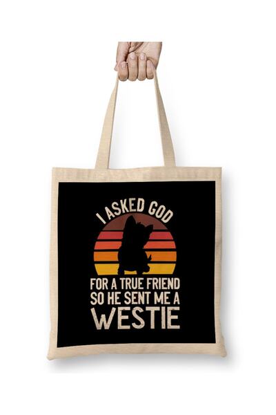 dekado حقيبة حمل من True Friend Westie West Highland Terrier Dog Fan Puppy Ow...