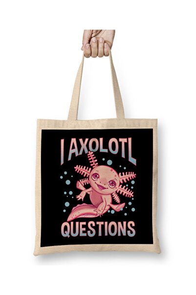 dekado لطيف ومضحك I Axolotl أسئلة المشي على شكل سمكة من القماش بمقبض طويل