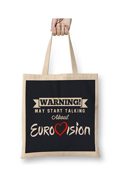 dekado Warning May Start Talking About Eurovision Cloth Bag Long Handle