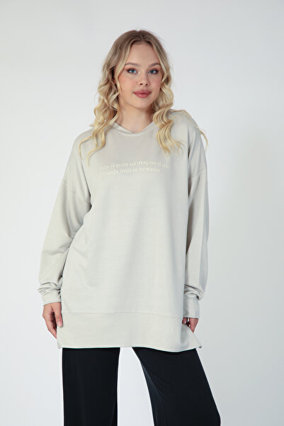 Suede Style 5811 - Comfortable, Casual Basic Women's Long Sweatshirt