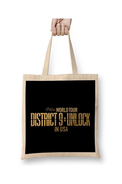 dekado Kpop Stray Kids District 9 Unlock in Cloth Bag Long Handle