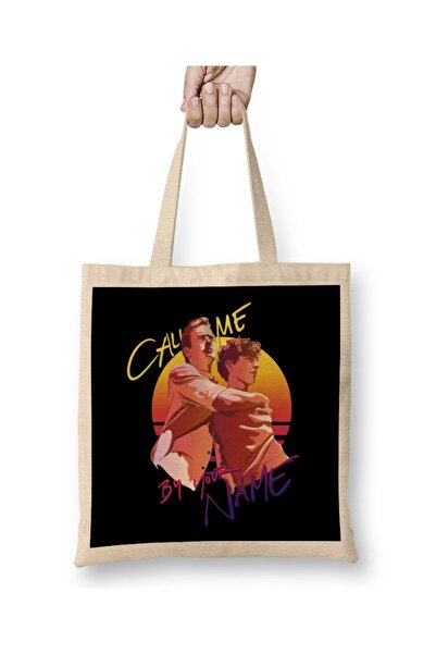 dekado Call Me By Your Name Retro Sunset Tote Bag Long Handle