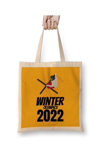dekado Winter Olympics Beijing 2022 Tote Bag Long Handle
