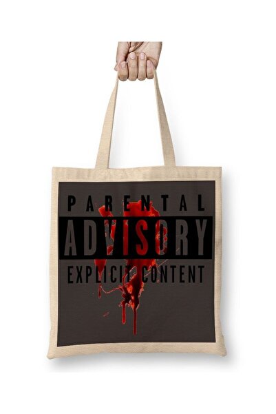 dekado حقيبة حمل من Parental Advisory Explicit Content 2 بمقبض طويل