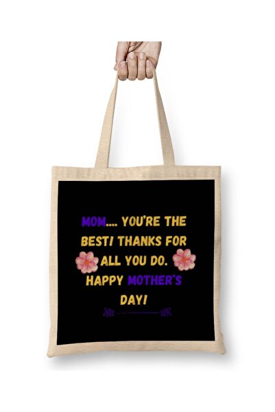 dekado Mother's Day Sayings & Quotes For Mom 2021 Cloth Bag Long Handle