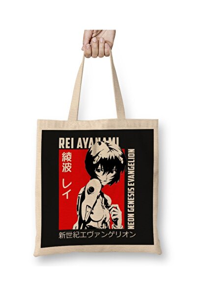 dekado حقيبة قماش Rei Ayanami 08 بمقبض طويل