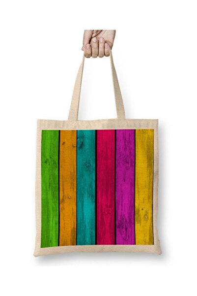 dekado Colors of Wood Cloth Bag Long Handle