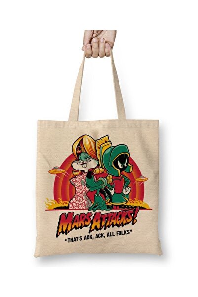 dekado Mars Attacks Cloth Bag Long Handle