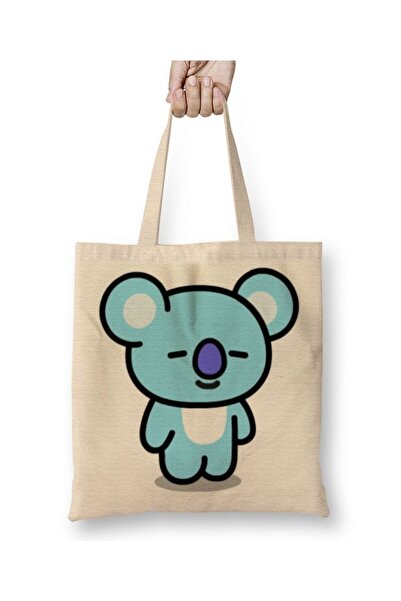 dekado حقيبة قماش Bt21 Koya Bts بمقبض طويل