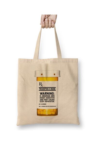 dekado K Drama Prescription Cloth Bag Long Handle