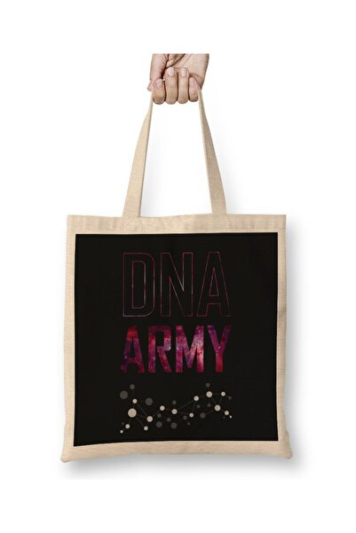 dekado حقيبة قماش Bts Dna Army Code Red Galaxy Kpop 01 بمقبض طويل