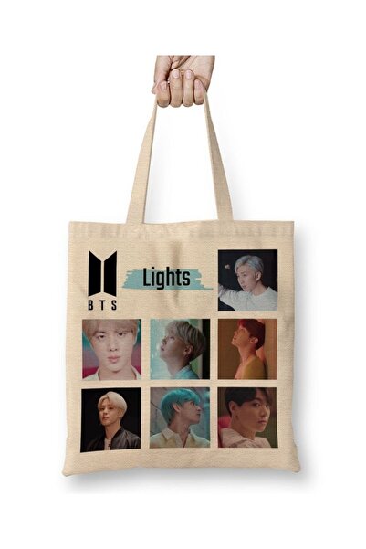 dekado حقيبة قماشية من BTS Lights بمقبض طويل