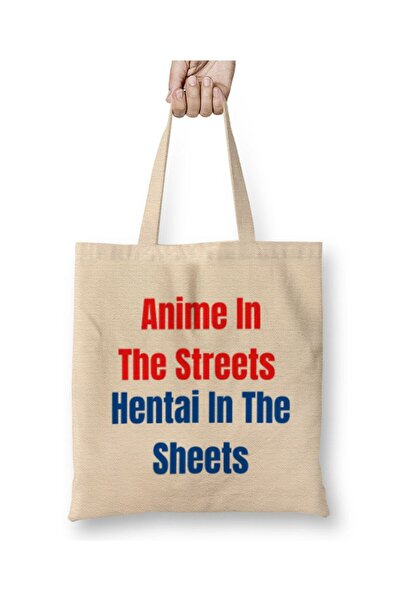 dekado ANIME Quotes- حقيبة قماش هدية على شكل كلمات العشاق بمقبض طويل