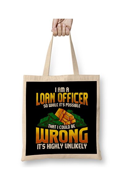 dekado حقيبة قماش "I Am A Loan Officer" ذات مقبض طويل