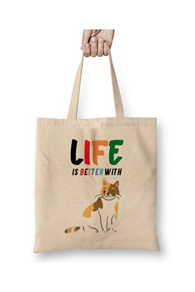 Generic Brand Funny Cat Lover GiftsFor Women Men Kids Tote Bag Long Handle