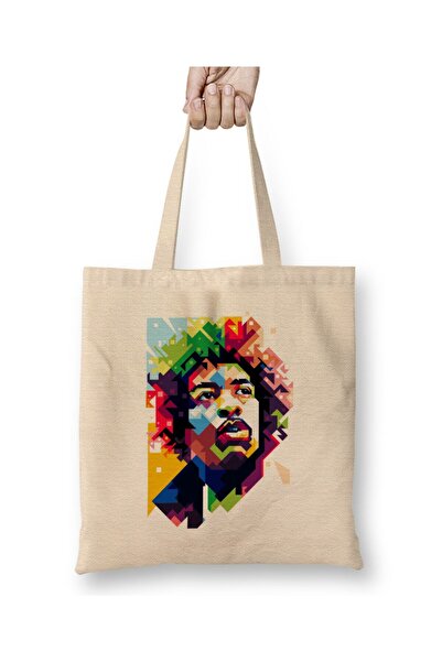 dekado Jimi Hendrix Pop Art Tote Bag Long Handle
