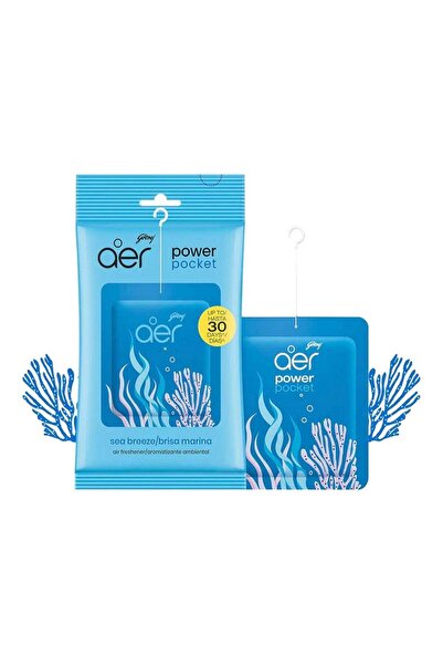 Godrej معطر الحمام إيير باور بوكيت - نسيم البحر 60 جرام عبوة من 6 قطع