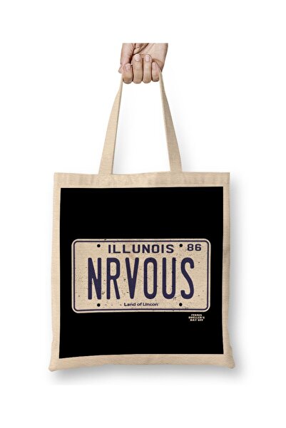 dekado حقيبة حمل ذات مقبض طويل من Ferris Bueller Nrvous License Plate