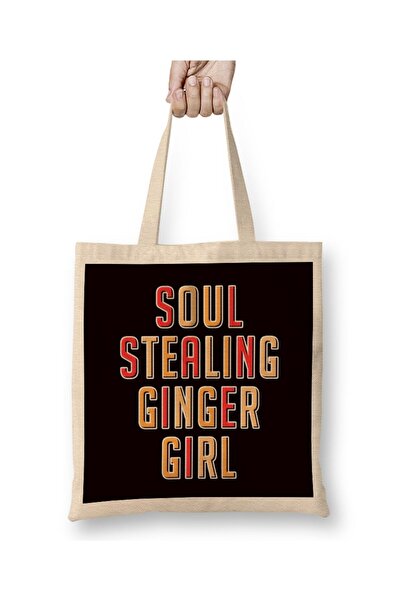 dekado حقيبة قماش أيرلندية ذات مقبض طويل من Soul Stealing Ginger Girl ذات رأس...