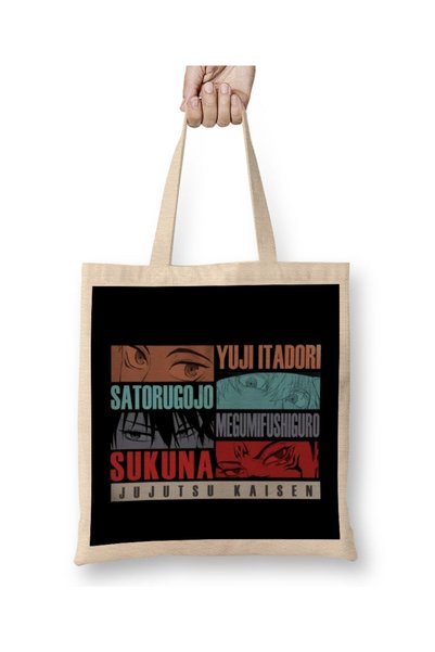 Generic Brand Jujutsu Kaisen Gang Tote Bag Long Handle