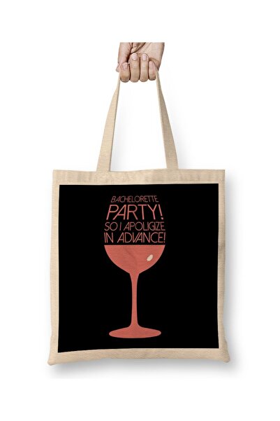 dekado Cute Bachelorette Party So I Apologize In Advance Tote Bag Long Handle