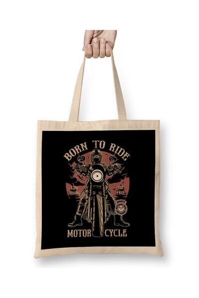 dekado حقيبة حمل من Born To Ride للدراجات النارية بمقبض طويل