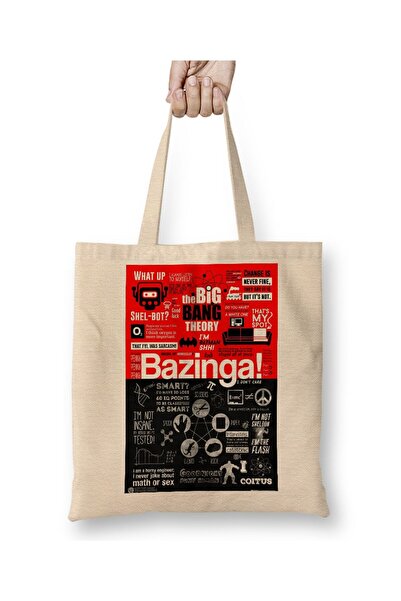 dekado حقيبة قماش بازينجا بمقبض طويل من The Big Bang Theory