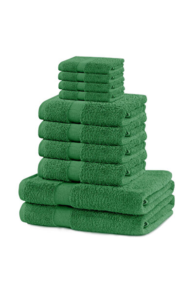 Deco King Set 10 prosoape de baie, bumbac, Marina, 2x70x140 cm, 4x50x100 cm, ...