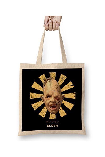 Generic Brand حقيبة قماش Sloth Retro Japanese Goonies بمقبض طويل