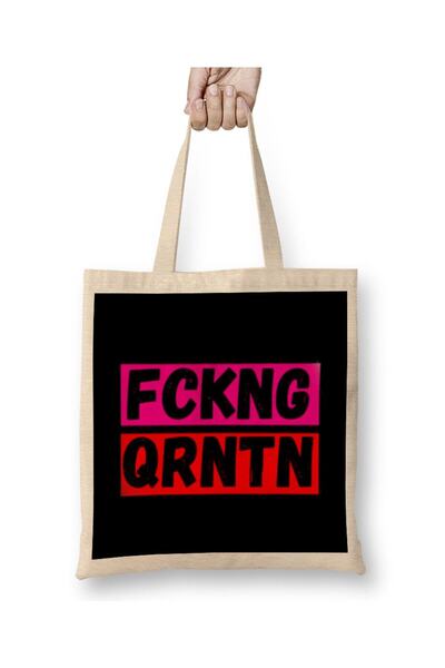 dekado Fckng Qrntn Mask FCKNG QRNTN Cloth Bag Long Handle