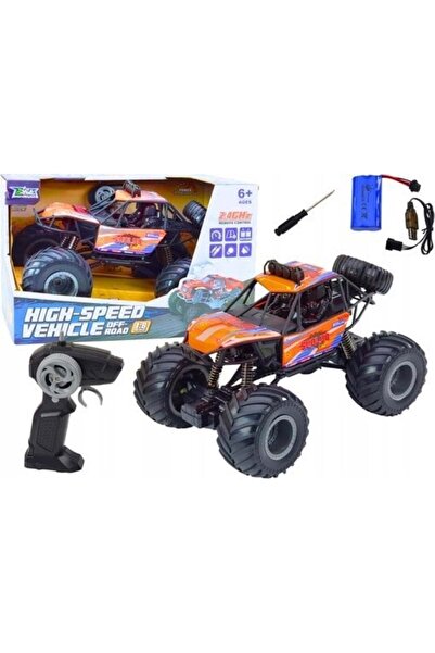 LeanToys Mașină RC off-road telecomandată 1:8 cu amortizoare portocalie