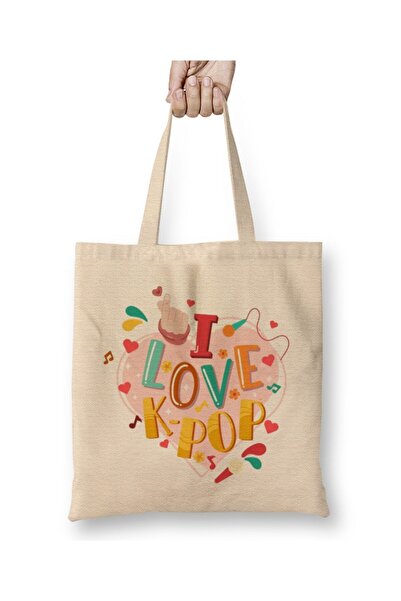 dekado I Love My Maltipoo Cloth Bag Long Handle