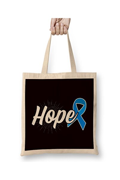dekado حقيبة قماش للتوعية بشريط أزرق لشهر منع إساءة معاملة الأطفال من Hope بم...