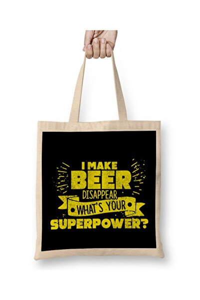dekado I Make Beer Disappear Craft Beer Drinkers Drinking Cloth Bag Long Handle