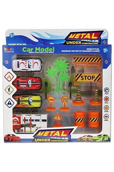 Generic Brand Brn Boxed Metal Traffic Set