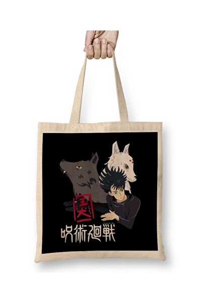 dekado حقيبة قماش Megumi Fushiguro Jujutsu Kaisen 01 بمقبض طويل